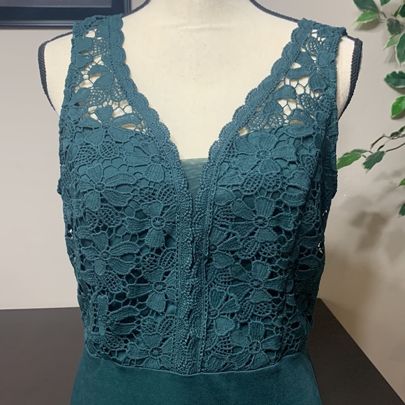 Grace Karin Dark Green Dress Size L - Picture 2 of 7